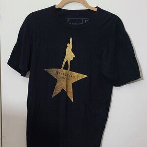 HAMILTON - An American Musical Black Official Broadway T Shirt Adult Medium